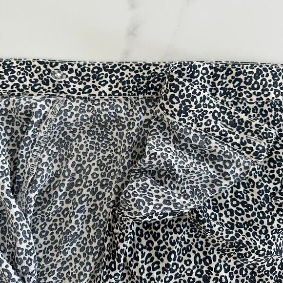 American Eagle Wrap Midi Skirt Womens Medium Leopard Print - Picture 6 of 9